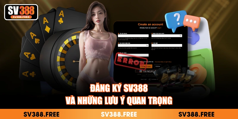 Đăng ký SV388 và những lưu ý quan trọng