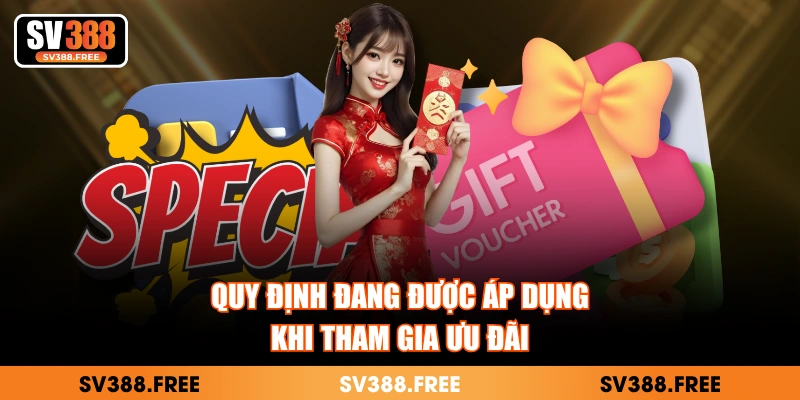 Quy định đang được áp dụng khi tham gia ưu đãi