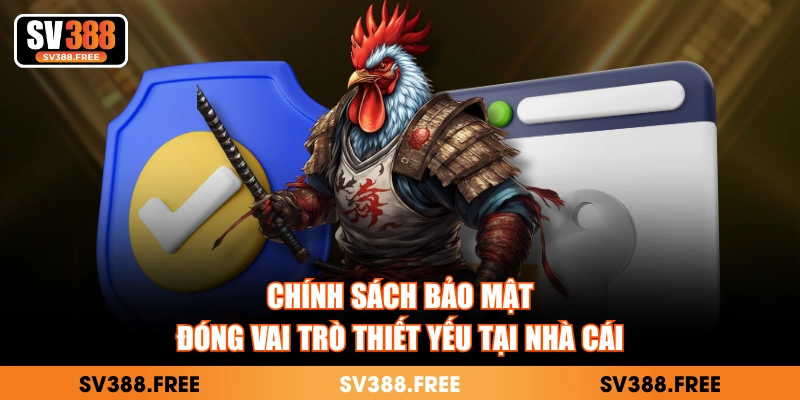 Chính sách bảo mật đóng vai trò thiết yếu tại nhà cái